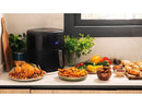 Freidora de aire - Cecotec Cecofry Bombastik 6000, 1700 W, 6 L, 80-200 ºC, 12 modos, Temporizador, Negro