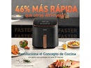 Plancha de vapoFreidora de aire - Cosori Turbo Blaze Chef Edition, 1725 W, 6 l, Hasta 230 °C, Pantalla táctil, 5 velocidades, Negror - Rowenta Express Steam DW4345D1, 2600 W, 0.25 l, 200 g/min, Microsteam, Lila