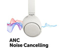 Auriculares inalámbricos - Vieta Pro Calm 2, Circumaurales, Bluetooth, Cancelación de Ruido, 60h Autonomía, Blanco