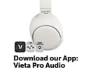 Auriculares inalámbricos - Vieta Pro Calm 2, Circumaurales, Bluetooth, Cancelación de Ruido, 60h Autonomía, Blanco