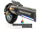 Patinete eléctrico - Smartgyro Crossover Dual Max 2, Tipo 1 / VPL, Potencia nominal 1000 W, Dual motor, Carga máx. 120 kg, 25km/h, Negro