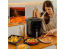 Freidora de aire - Cecotec Cecofry Rain, 1500 W, Capacidad 5.5l, 8 Menús Inteligentes, Temporizador, Negro