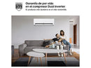 Aire acondicionado Split 1 x 1 - LG PLUSWF12Z.SET, 3010 fg/h, Wi-Fi, kW Manager, Gold Fin™ Blanco