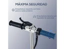 Patinete eléctrico - HOMCOM Altura Ajustable, Plegable, Interruptor de Arranque, Freno de Manillar Izquierdo, Soporta 50 kg