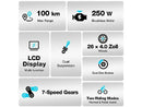 All Terrain Bike (ATM) - COLORWAY BK15M, Bicicleta eléctrica, 250W, Negro