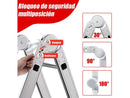 Escalera plegable - OUTIGO JZ906-3F, Capacidad de carga: 150 kg,