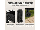 Carro plegable - LORVIK Todoterreno Con Carga 75 Kg, Antracita
