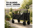 Carro plegable - LORVIK Todoterreno Con Carga 75 Kg, Antracita
